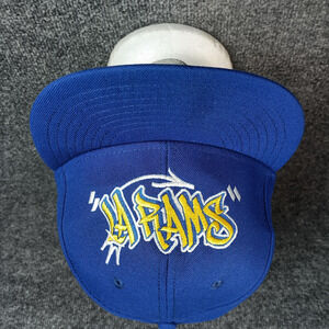 Los Angeles Rams Cap Blue Era 9Fifty Grafitti Tag Street Art NFL Spellout Hat